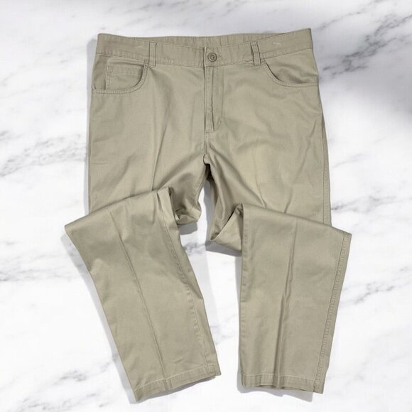 Columbia Brownsmead Five-Pocket Pants Size 38X30 Mens Chino Khaki Fossil Tan